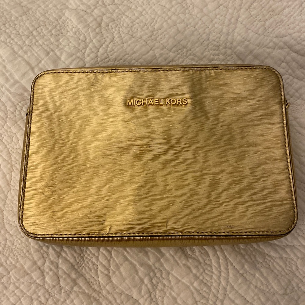 Gold Metallic Michael Kors Crossbody